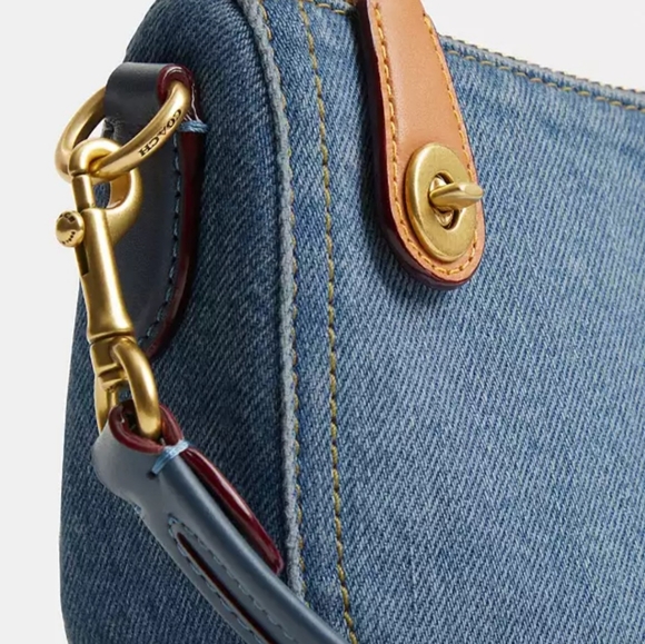 NWT❤️ Coach Swinger 20 Denim B4/Indigo CR553 Shoulder Bag - Picture 7 of 7